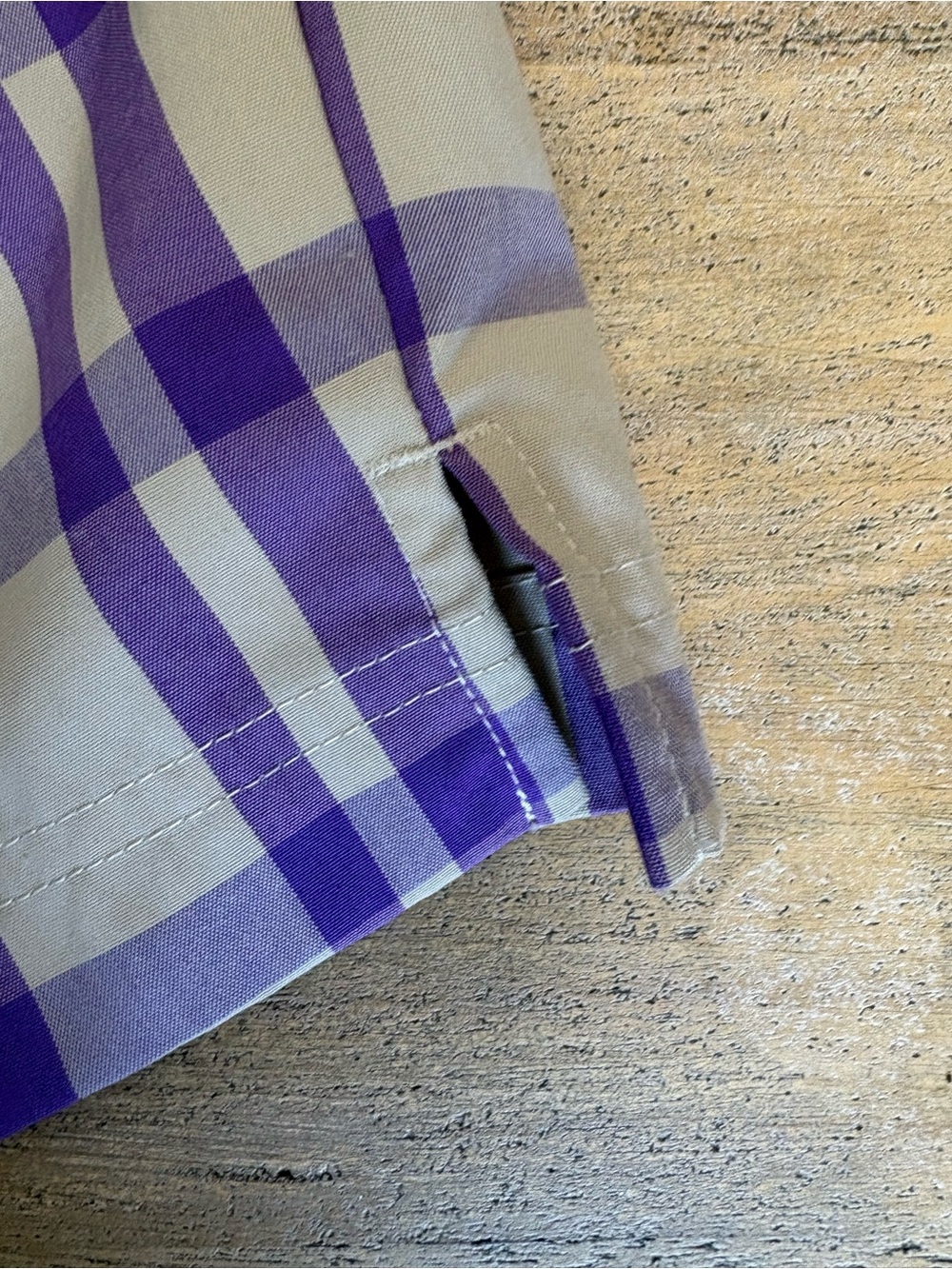 Adidas Women’s Plaid Golf Shorts Purple Khaki Size 6 Y2K Preppy Blokecore - Picture 7 of 10